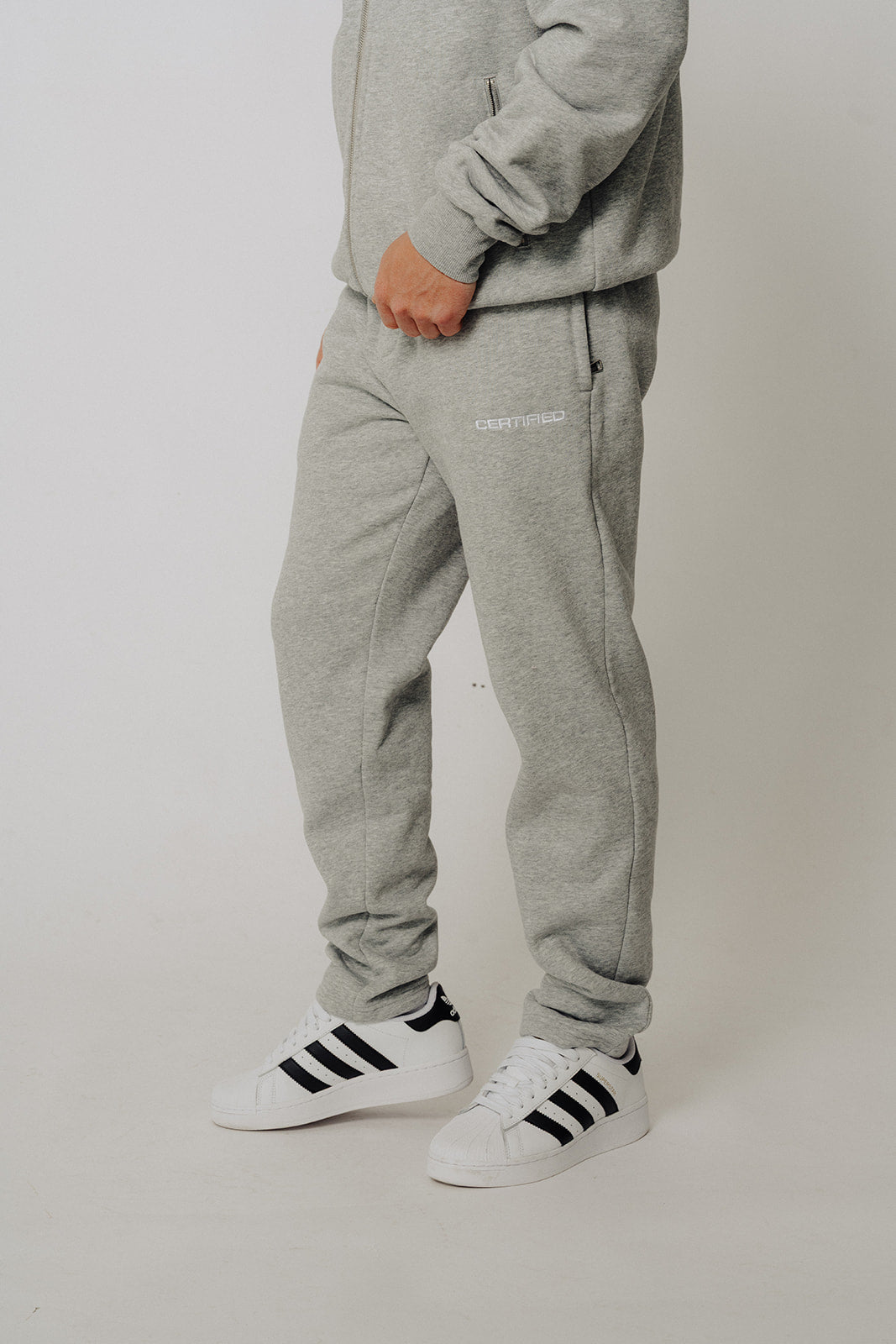 Certified Icon Tracksuit Grey Zip Up