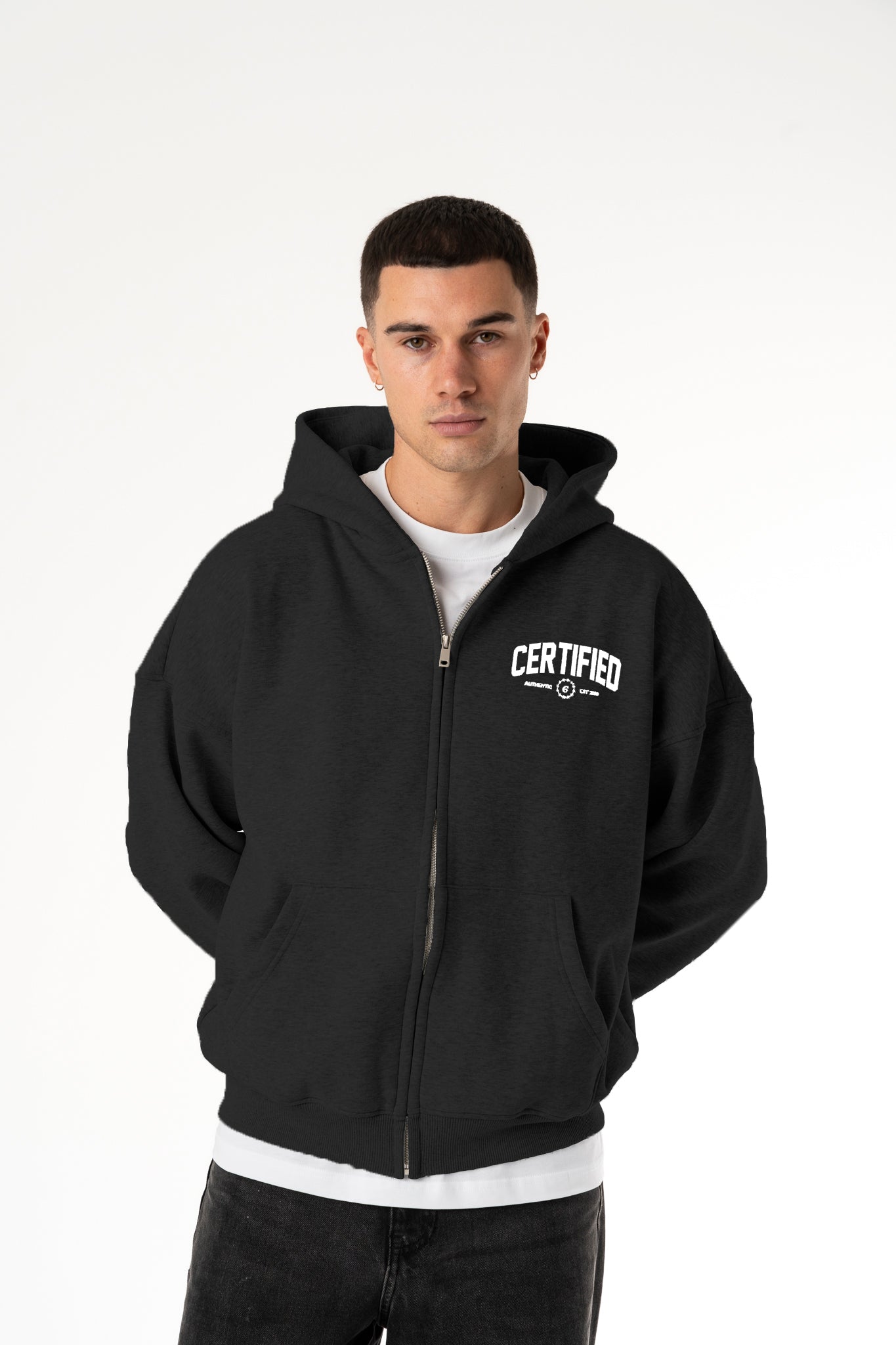 Certified Men's Zip Hoodie Black