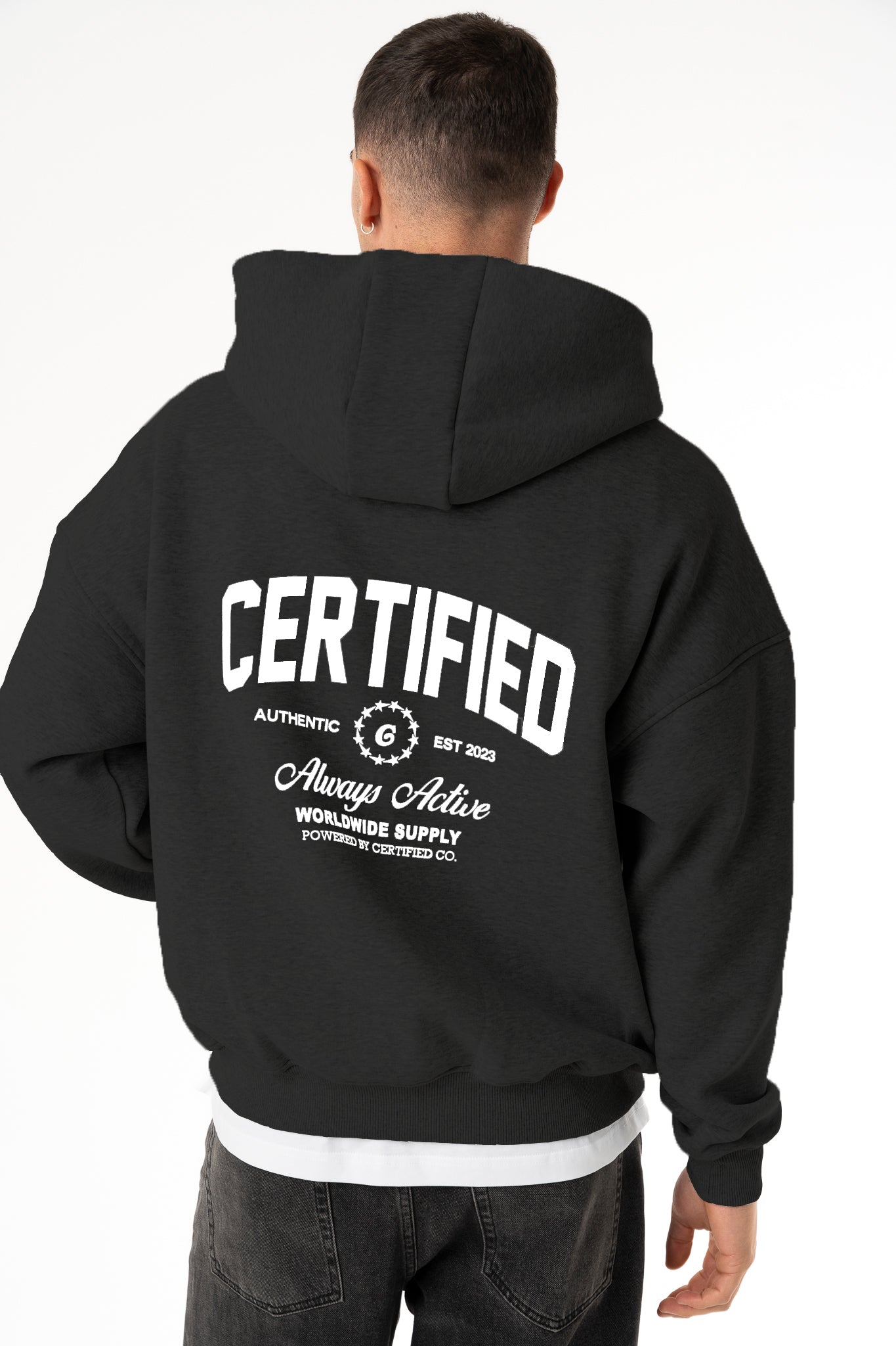 Certified Men's Zip Hoodie Black