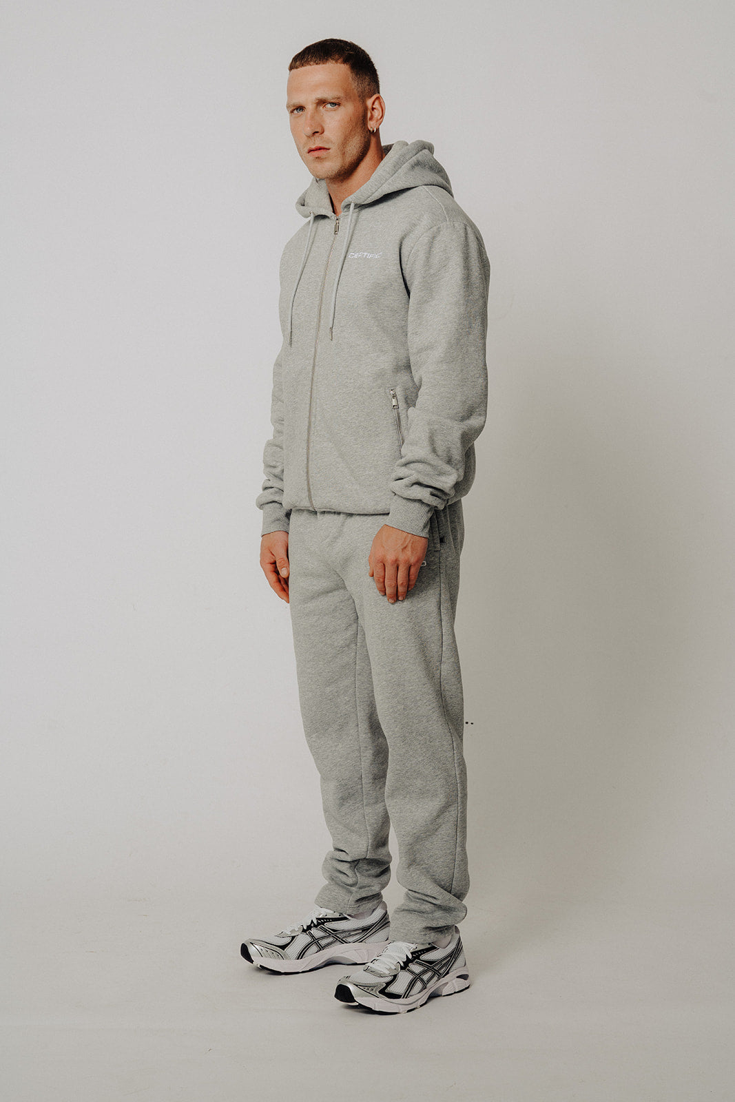 Certified Icon Tracksuit Grey Zip Up