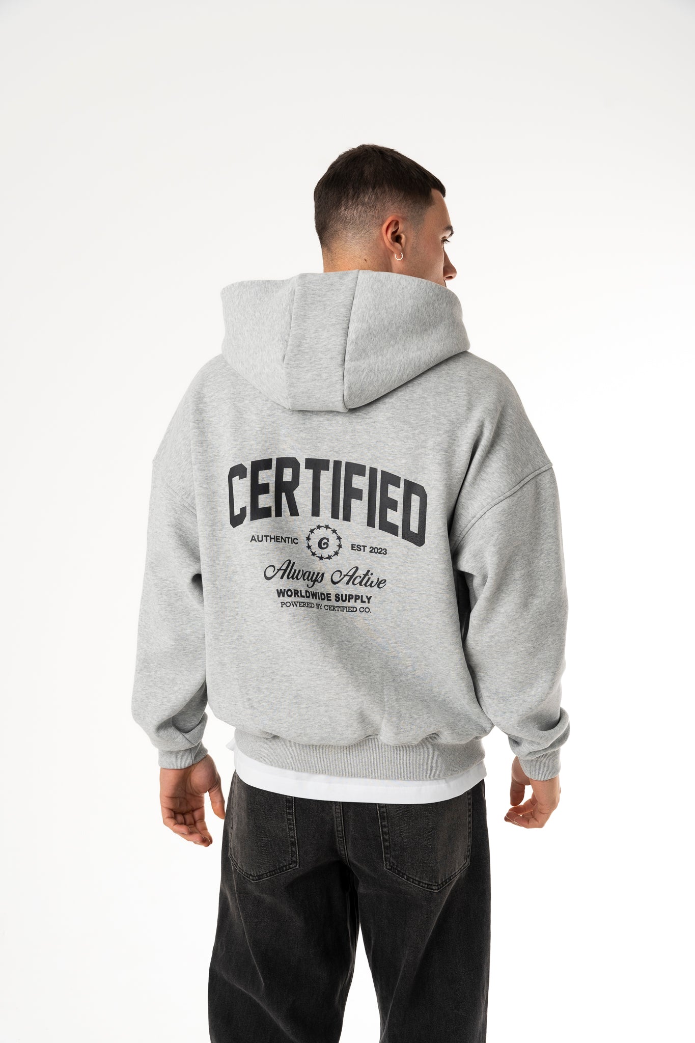 Certified Men's Zip Hoodie Grey