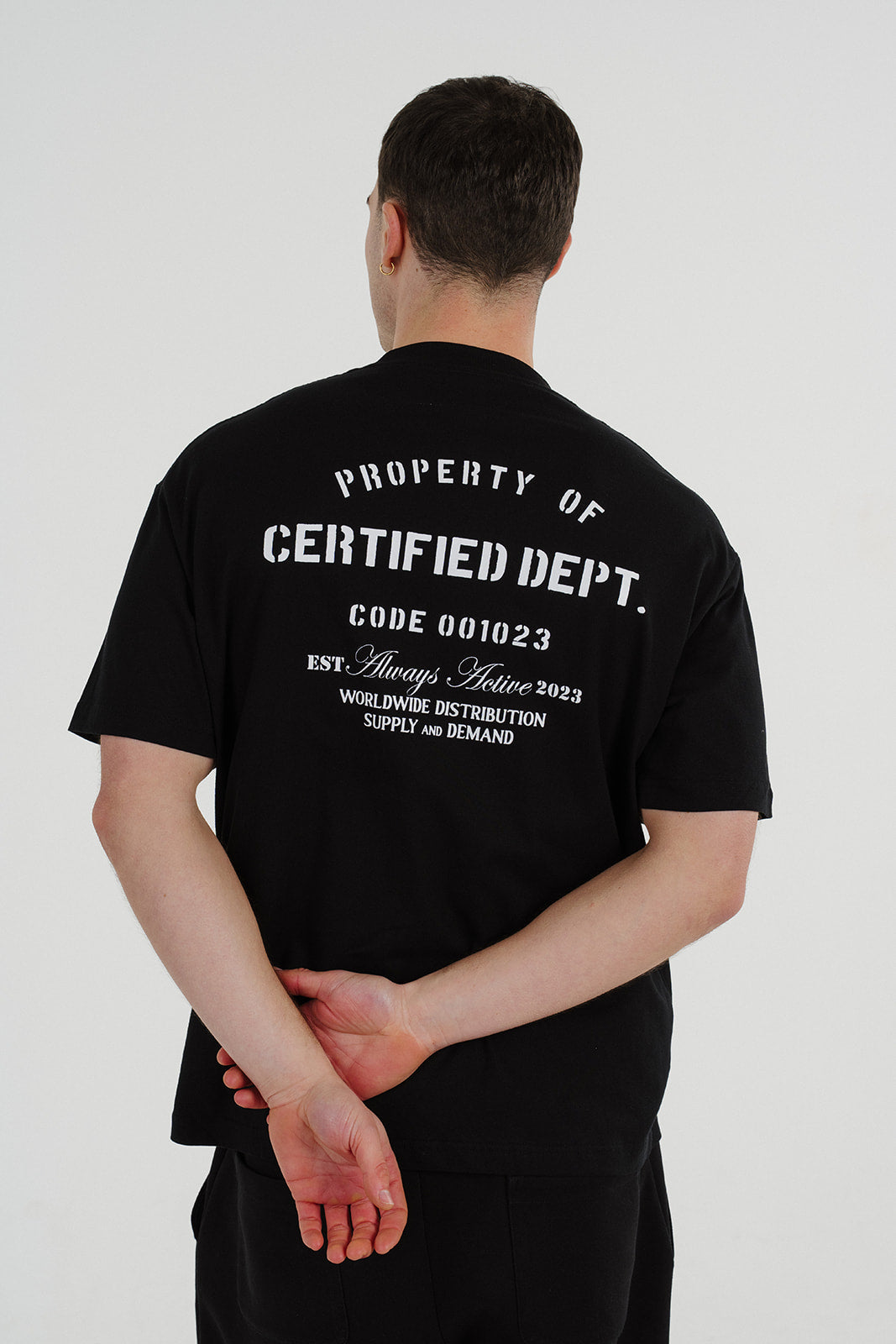 Certified Dept T-Shirt Black