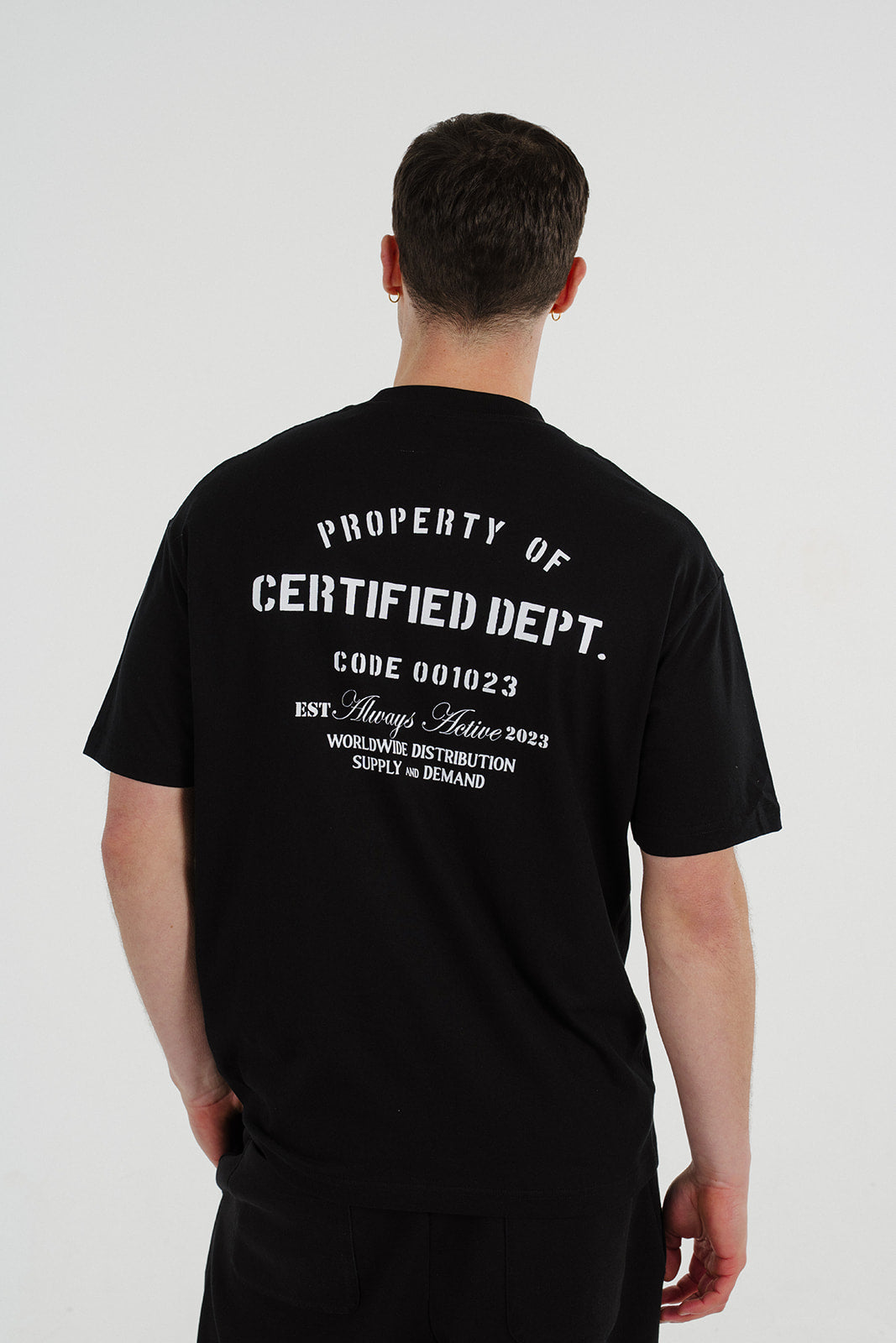 Certified Dept T-Shirt Black