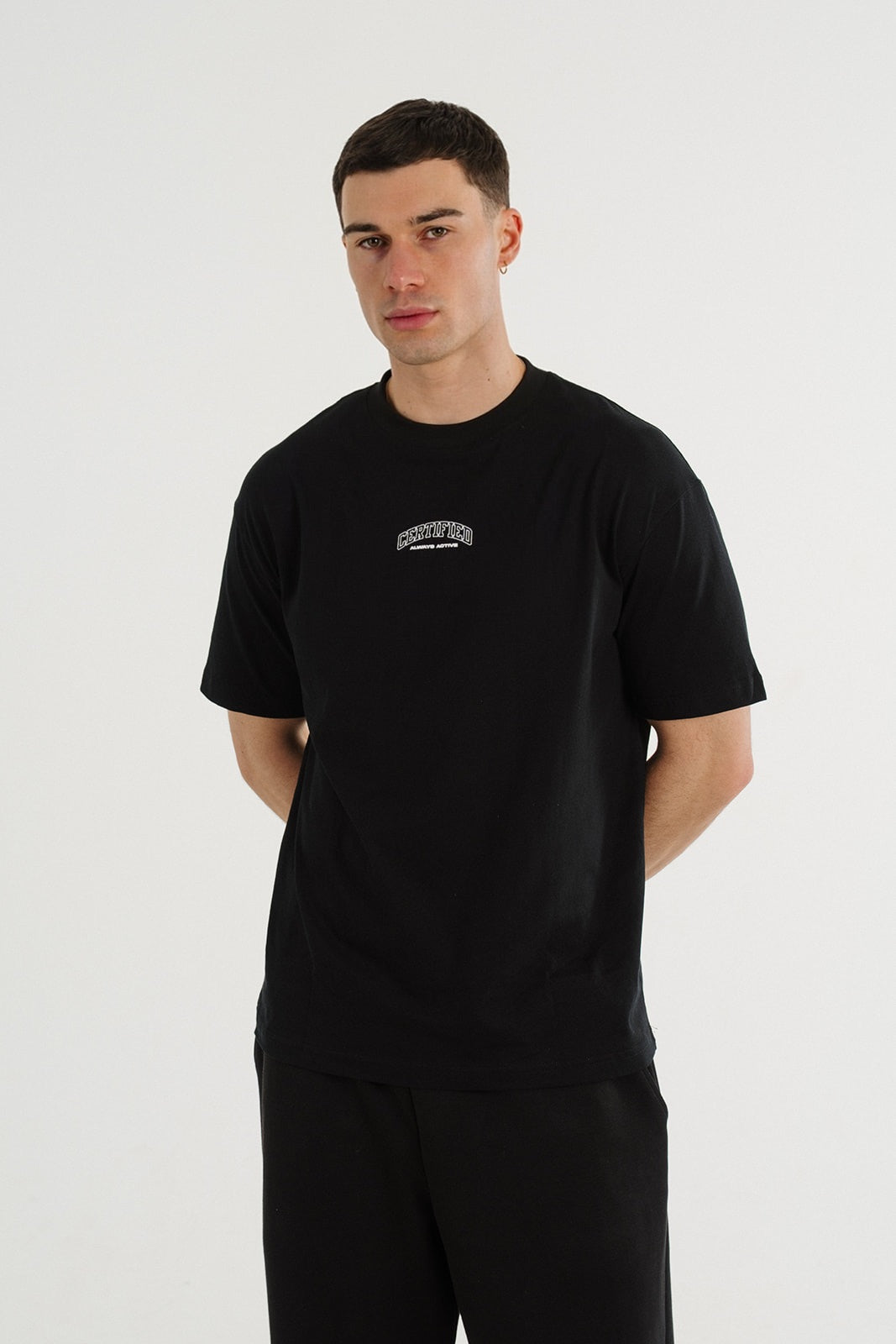 Certified Culture T-Shirt Black Aqua Blue