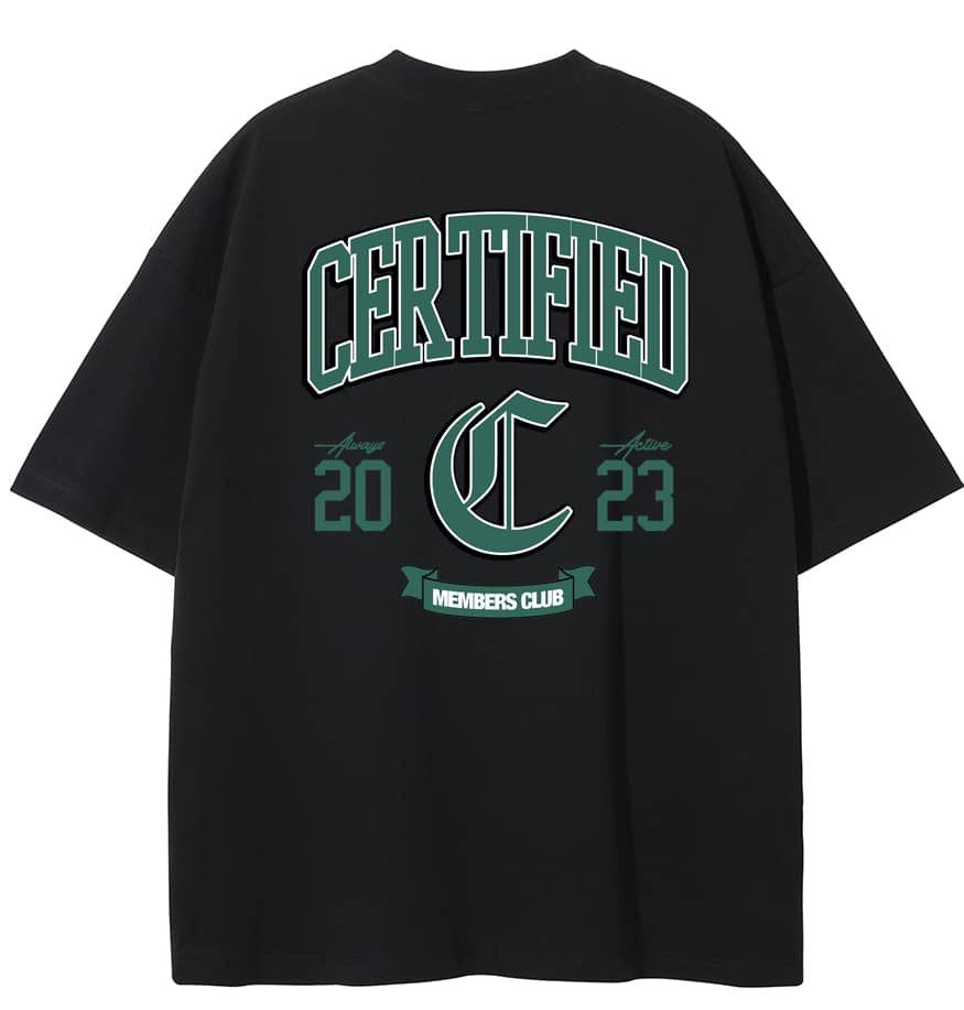 Certified Est23 T-Shirt Black/Green