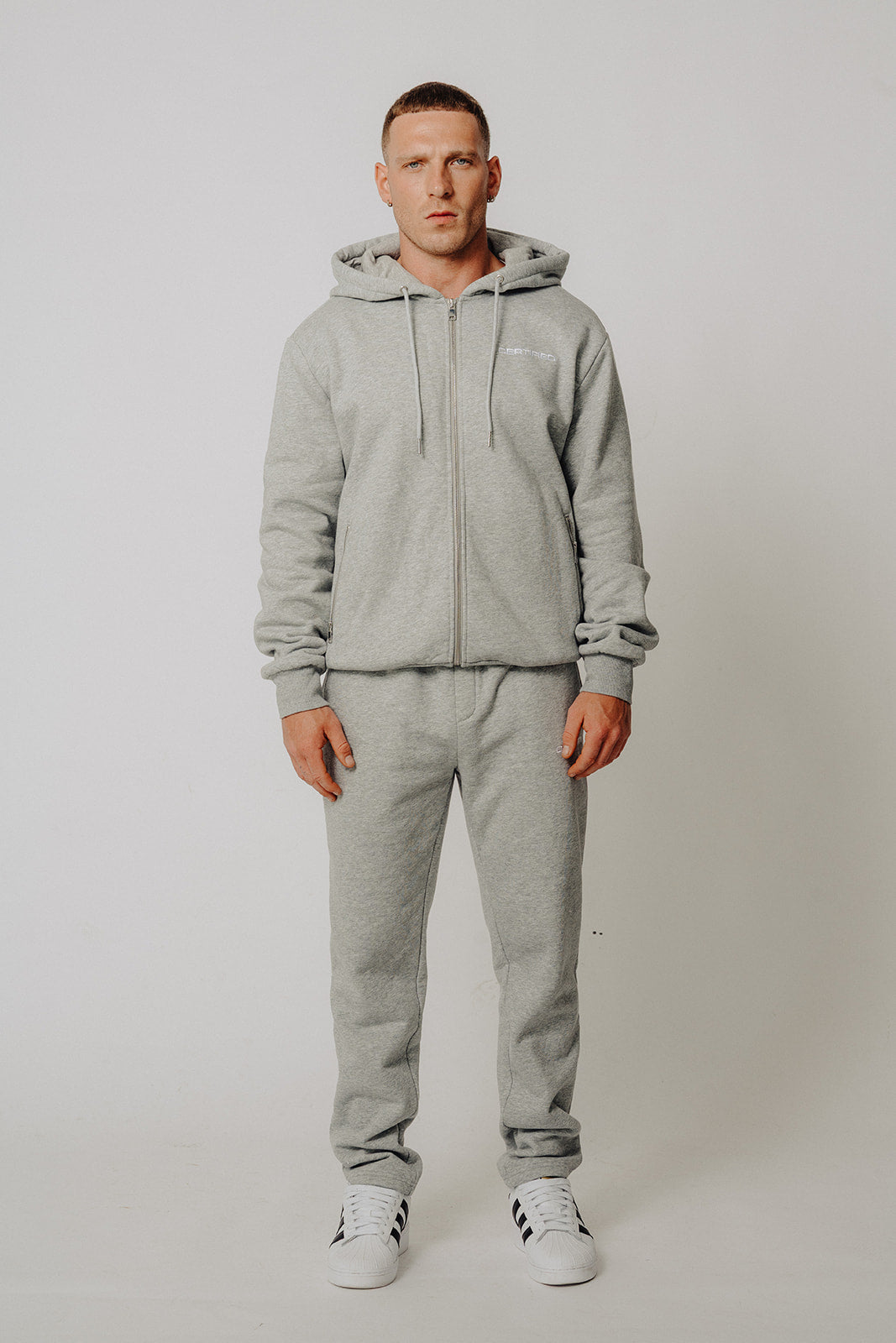 Certified Icon Tracksuit Grey Zip Up