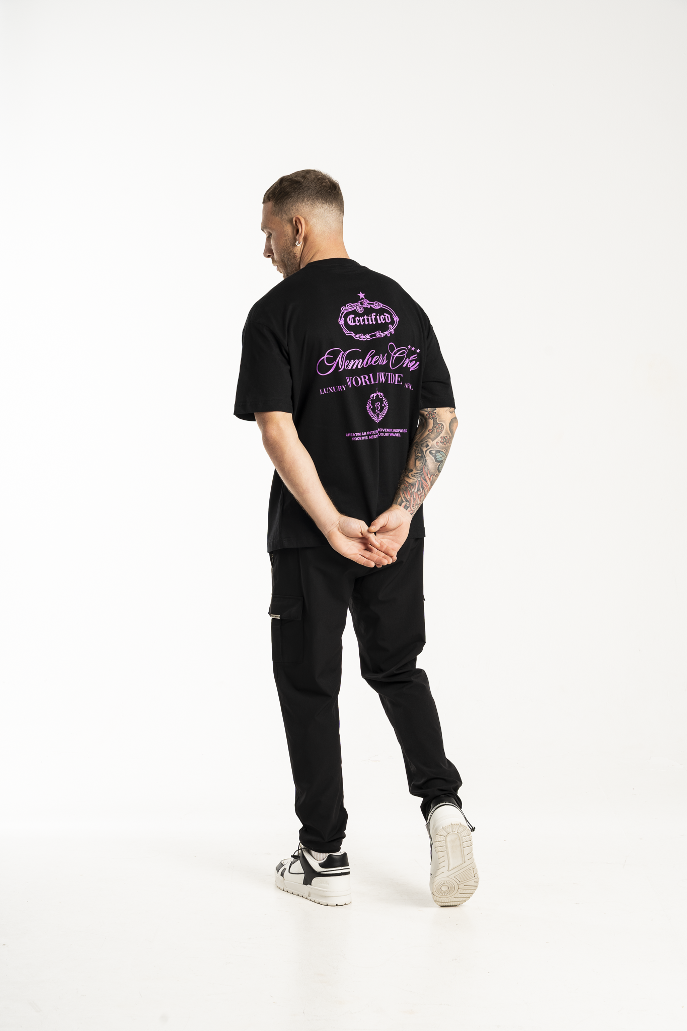 Members Club Tee Grey Purple