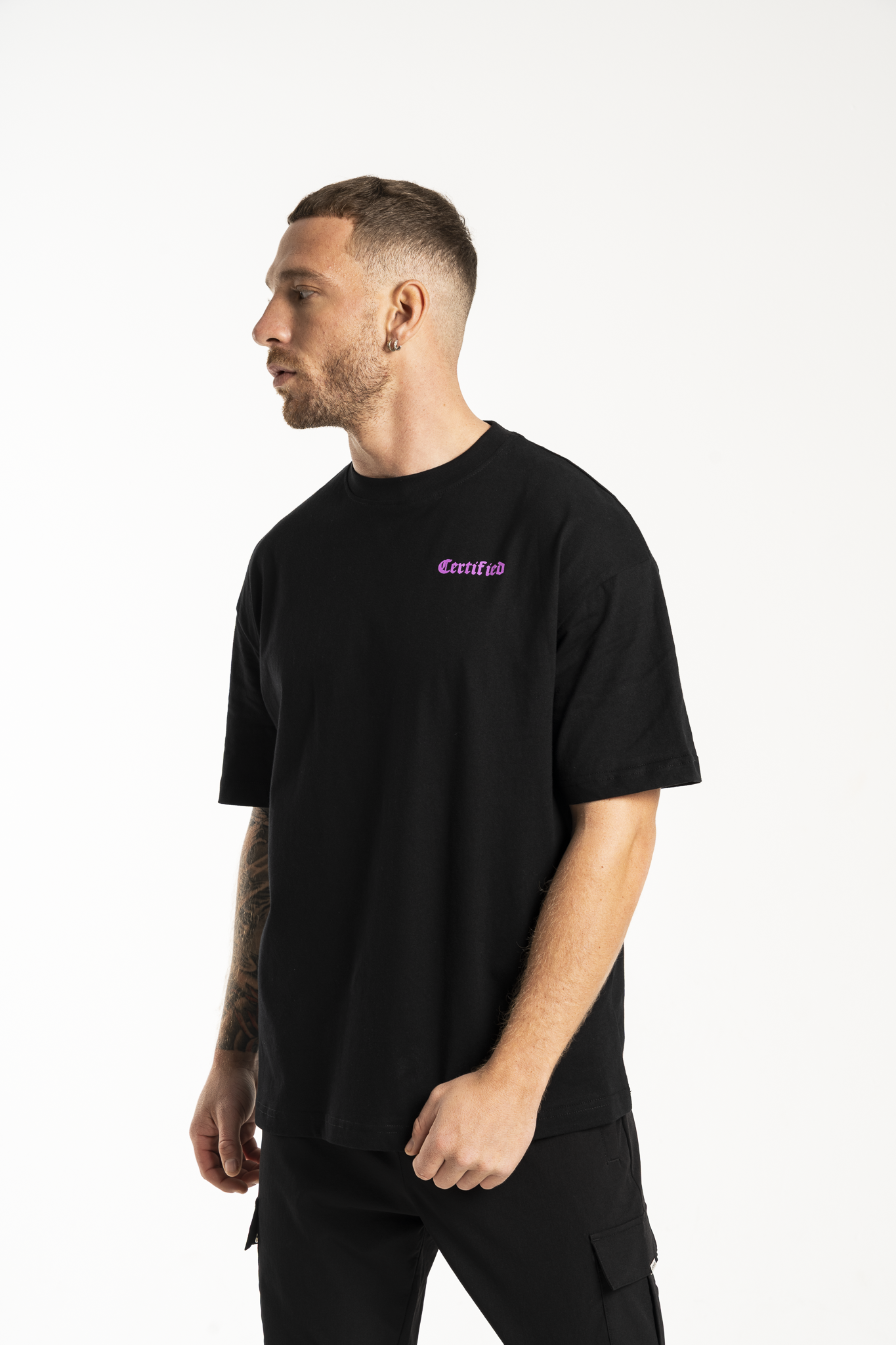 Members Club Tee Grey Purple