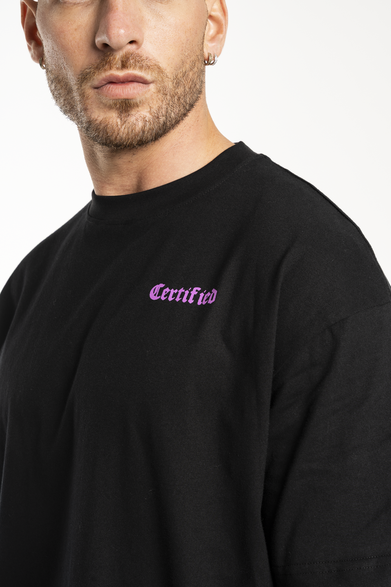 Members Club Tee Grey Purple