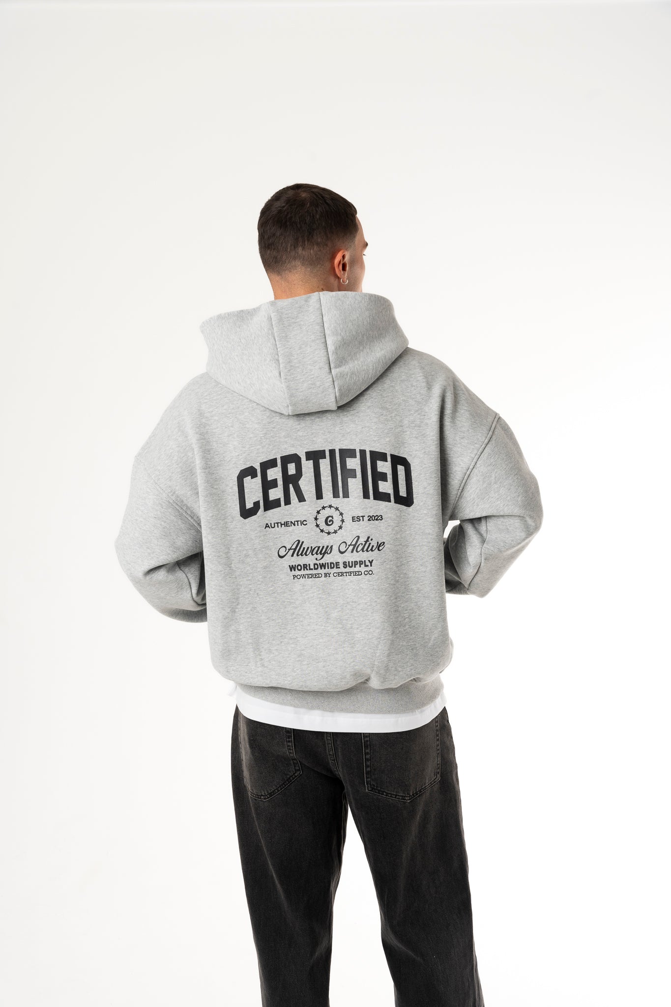 Certified Men's Zip Hoodie Grey