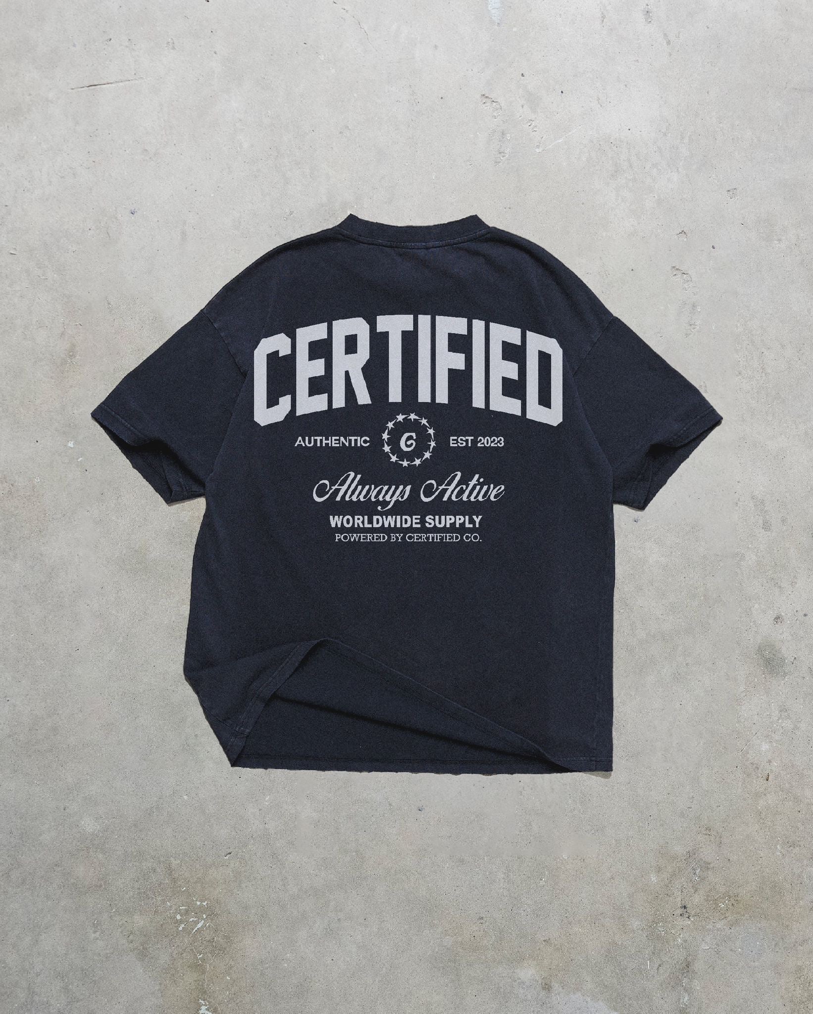 Certified Worldwide T-Shirt Black